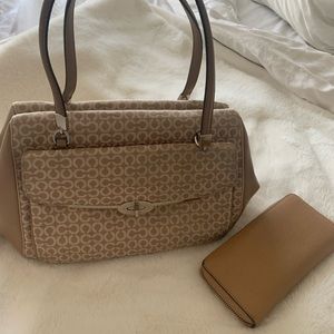 Coach bag and wallet
